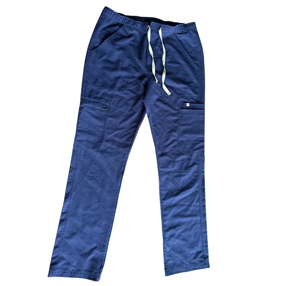 Figs Scrub Pants Technical Collection Navy Blue Cargo Mens Small Nursing